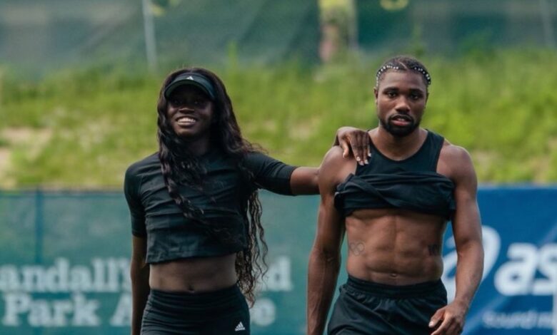 Junelle Bromfield and Noah Lyles