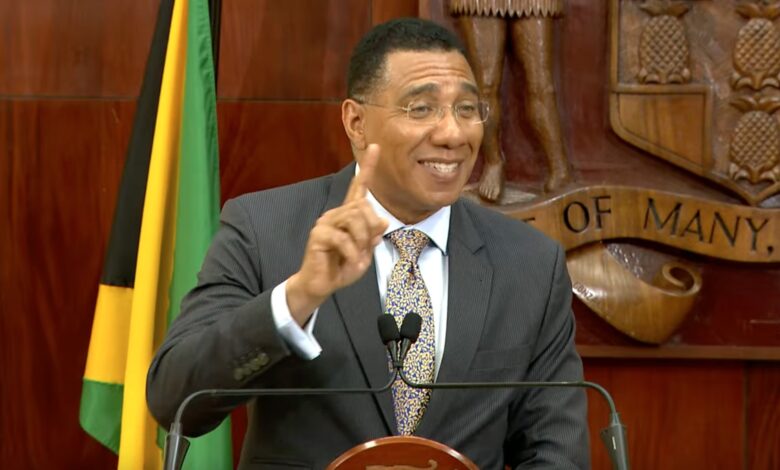 Prime Minister Andrew Holness