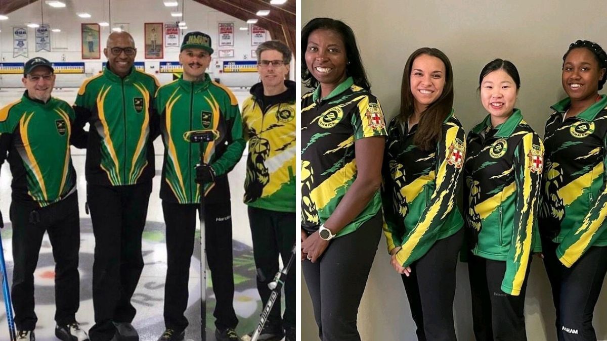 Jamaican Team Competing in Curling Championships in Canada