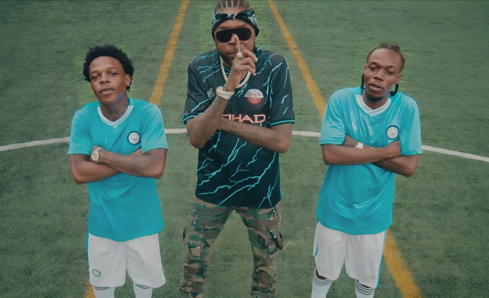 Likkle Addi and Vybz Kartel in Playful 'M.O.T.M (Man of the Match)' Music Video