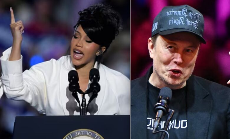 Cardi B Claps-back at Elon Musk Calling Her “Puppet” For Endorsing Kamala Harris