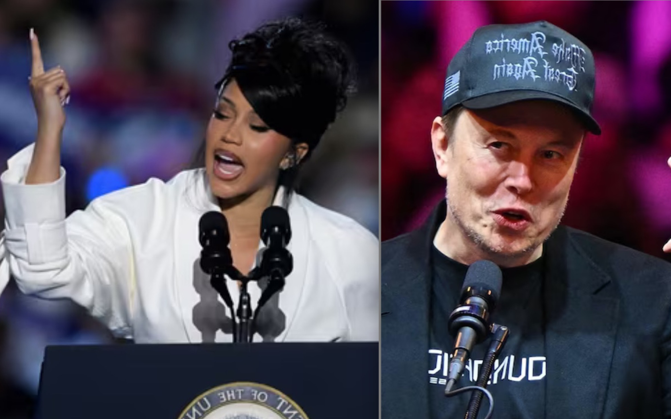 Cardi B Claps-back at Elon Musk Calling Her “Puppet” For Endorsing Kamala Harris