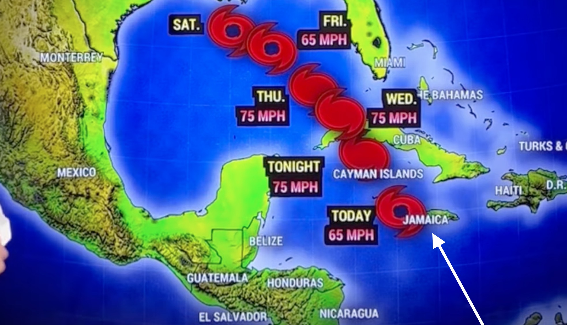 Tropical Storm Rafael Passing West of Jamaica: Weather Report